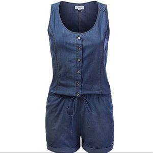 Cute denim romper only worn once and washed once